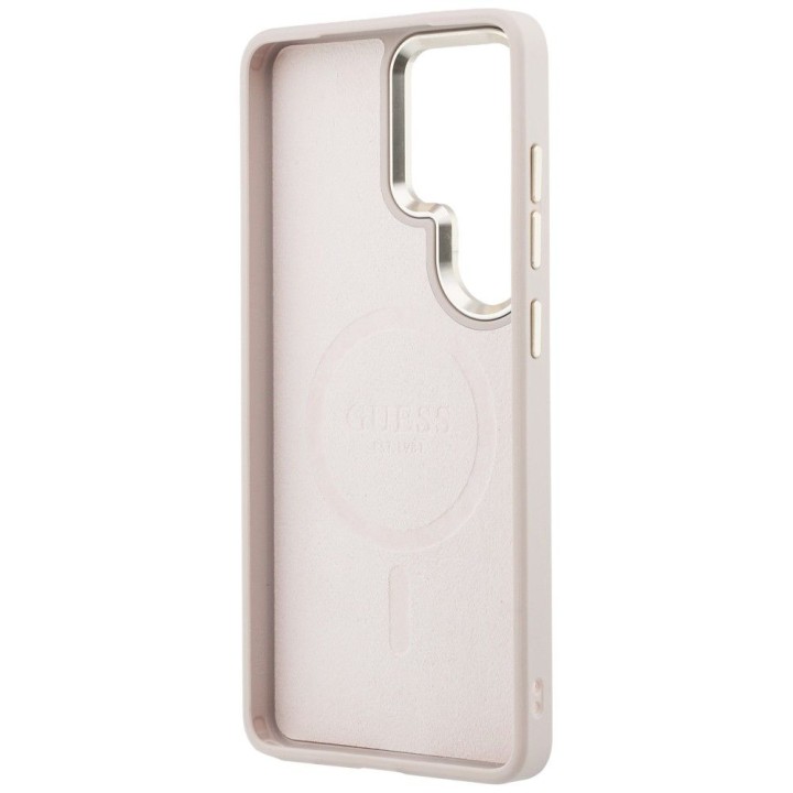 GUESS чохол для SAMSUNG S26 Ultra GUHMS26LP4MSEGCP (4G Embossed Ring Magsafe) рожевий