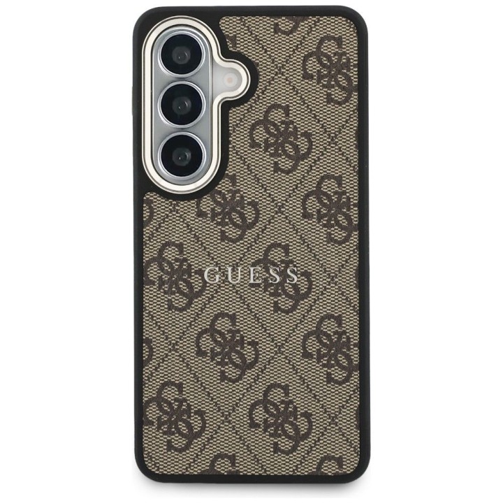 GUESS case for SAMSUNG S26 Plus GUHMS26MP4MSEGCW (4G Embossed Ring Magsafe) brown
