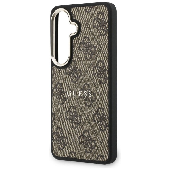 GUESS case for SAMSUNG S26 Plus GUHMS26MP4MSEGCW (4G Embossed Ring Magsafe) brown