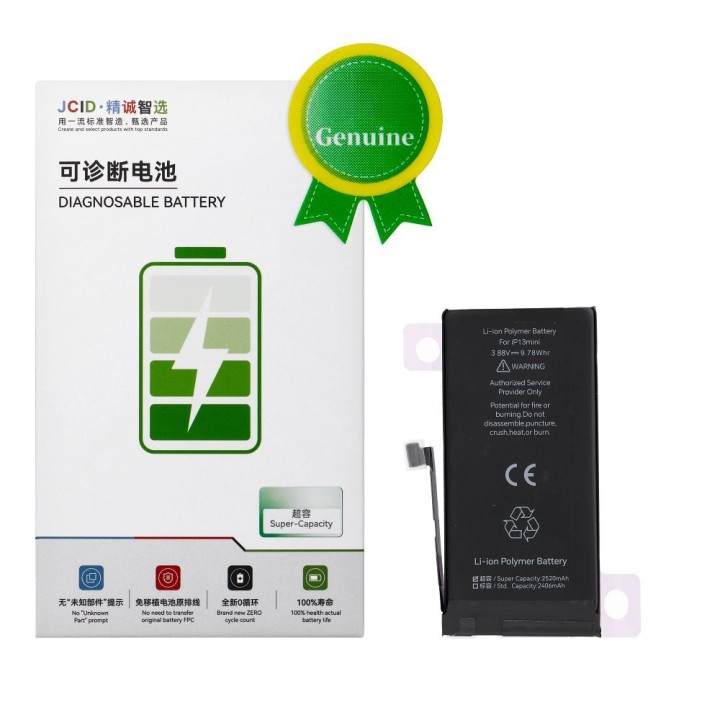 JCID battery that can be paired as new for iPhone 13 MINI (increased capacity)