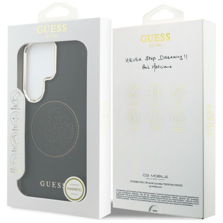 GUESS чехол для SAMSUNG S26 Ultra GUHMS26L5PG4SRGK (Perforated Logo MagSafe) черный