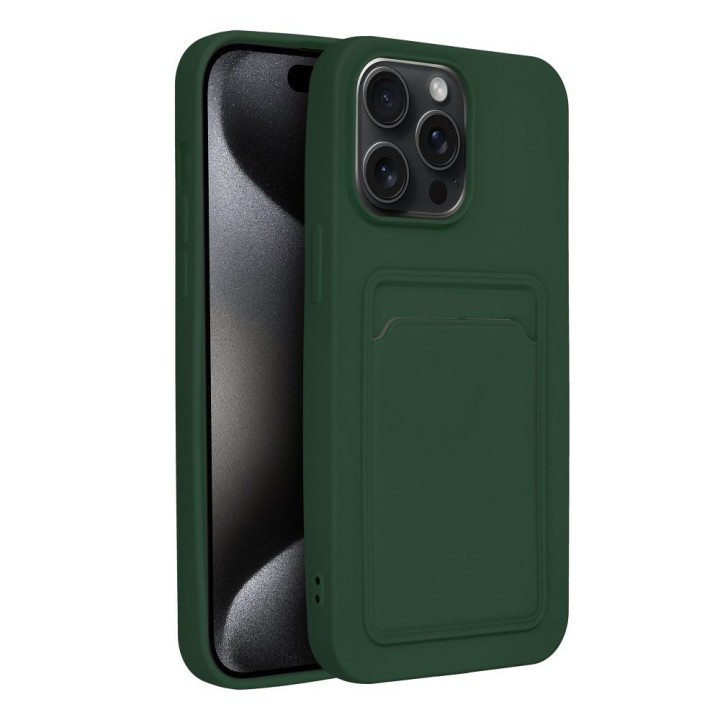 Чехол для iPhone 15 PRO MAX Card Case зеленый