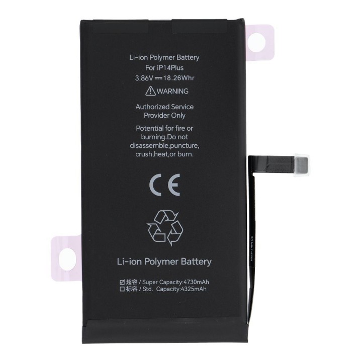 JCID Battery with assignable as New for iPhone 14 Plus (increased capacity)