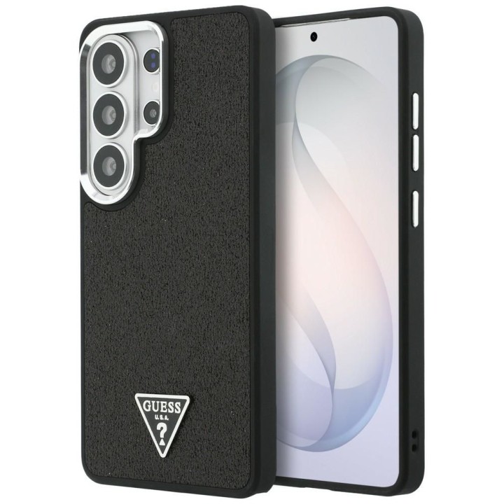 GUESS чохол для SAMSUNG S26 Ultra GUHMS26LPFGTSCMK (Fixed Glitter Triangle MagSafe) чорний