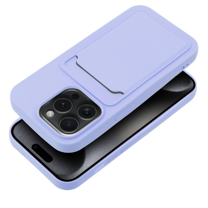Чохол для iPhone 15 PRO Card Case фіолетовий