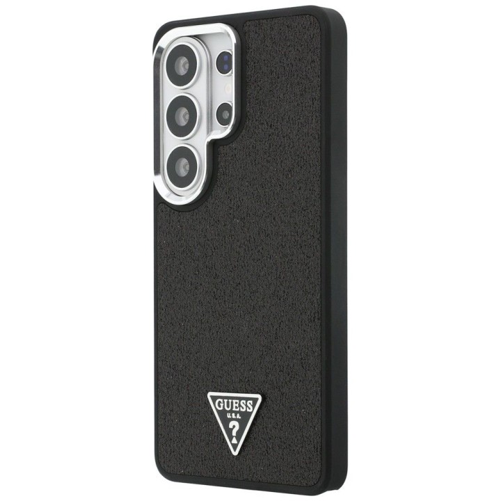 GUESS чехол для SAMSUNG S26 Ultra GUHMS26LPFGTSCMK (Fixed Glitter Triangle MagSafe) черный