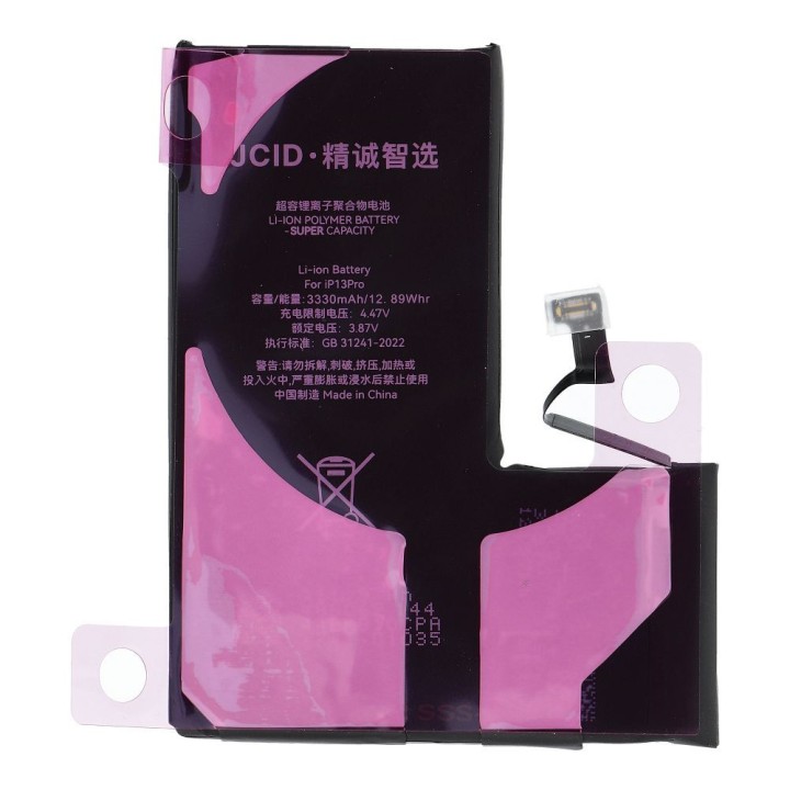 JCID Battery with assignable as New for iPhone 13 PRO (increased capacity)