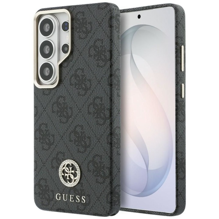 GUESS чохол для SAMSUNG S26 Ultra GUHMS26LP4GRMDEK (4G Rhinestone Round Logo MagSafe) чорний