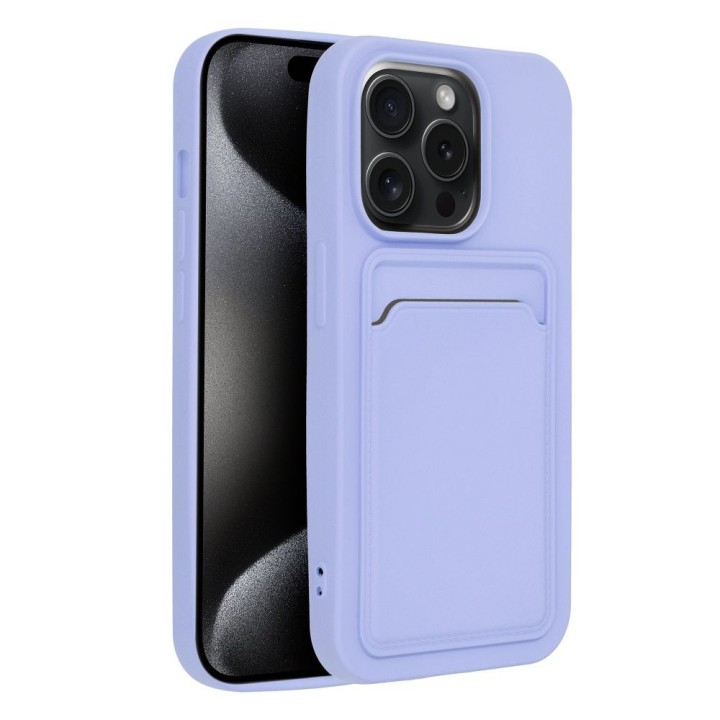 Etui na iPhone 15 PRO Card Case fioletowe