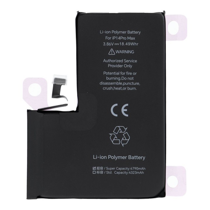 JCID Battery with assignable as New for iPhone 14 PRO MAX (increased capacity)