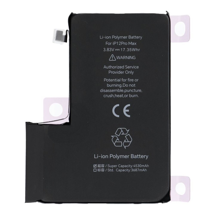 JCID Battery with assignable as New for iPhone 12 PRO MAX (increased capacity)