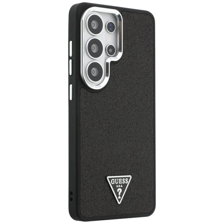 GUESS чехол для SAMSUNG S26 Ultra GUHMS26LPFGTSCMK (Fixed Glitter Triangle MagSafe) черный