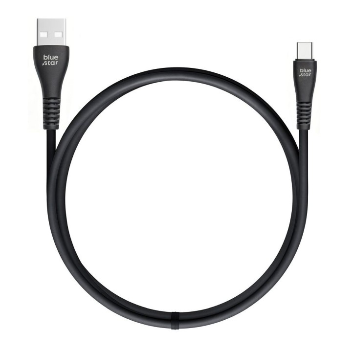 USB-A to USB-C cable Blue Star 2A 12W 1 m PJ-DG4-A black