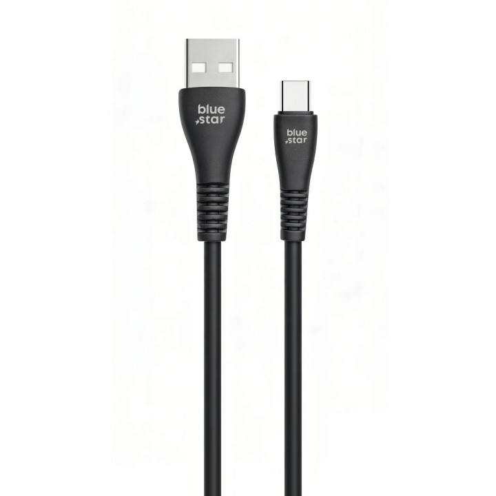 USB-A to USB-C cable Blue Star 2A 12W 1 m PJ-DG4-A black