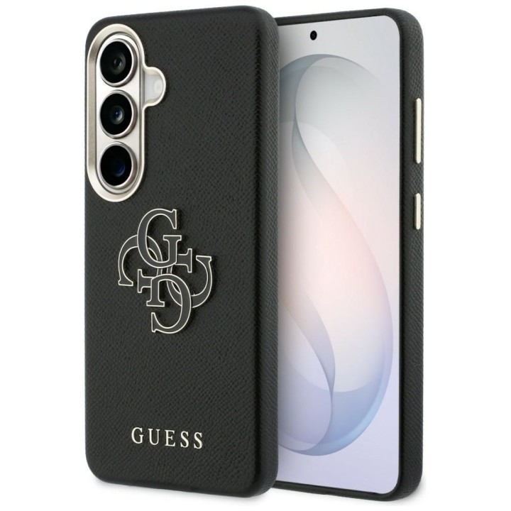 GUESS чехол для SAMSUNG S26 GUHCS26S5PS4RGGK (Grained Big 4G Metal Logo) черный