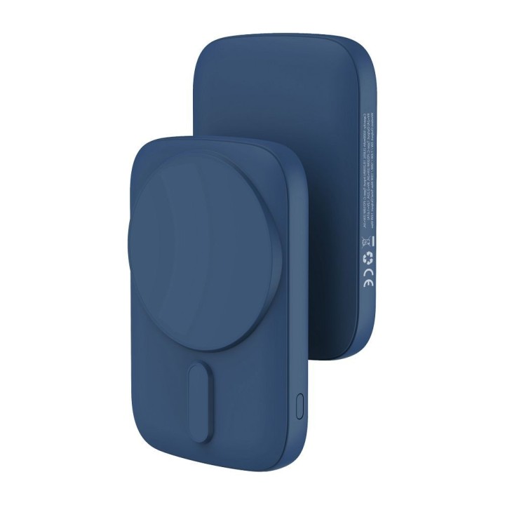 Powerbank zgodny z MagSafe Blue Star Slim DG-P8 15W 5000 mAh granatowy