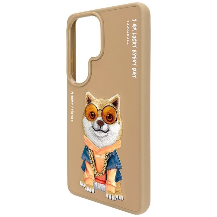 NIMMY чехол GLASSES COOL DOG для SAMSUNG S26 Ultra бежевый