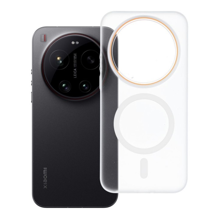 Case for Xiaomi 17 ULTRA Go Orange compatible with MagSafe transparent
