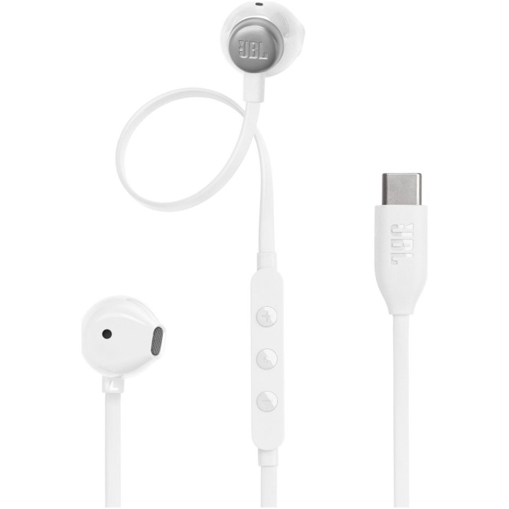 Headphones wired in-ear USB C JBL 305C white