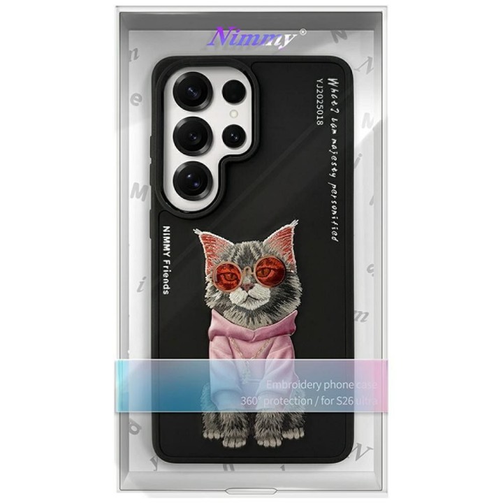 NIMMY чехол GLASSES COOL CAT для SAMSUNG S26 Ultra черный
