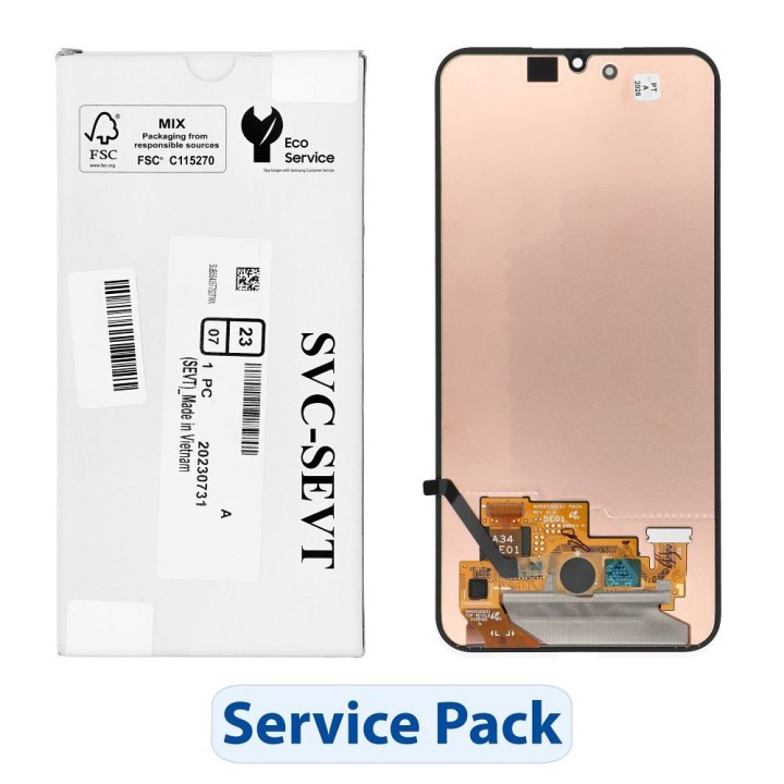 ServicePack LCD дисплей для SAMSUNG A34 5G A346B GH82-31235A без рамки