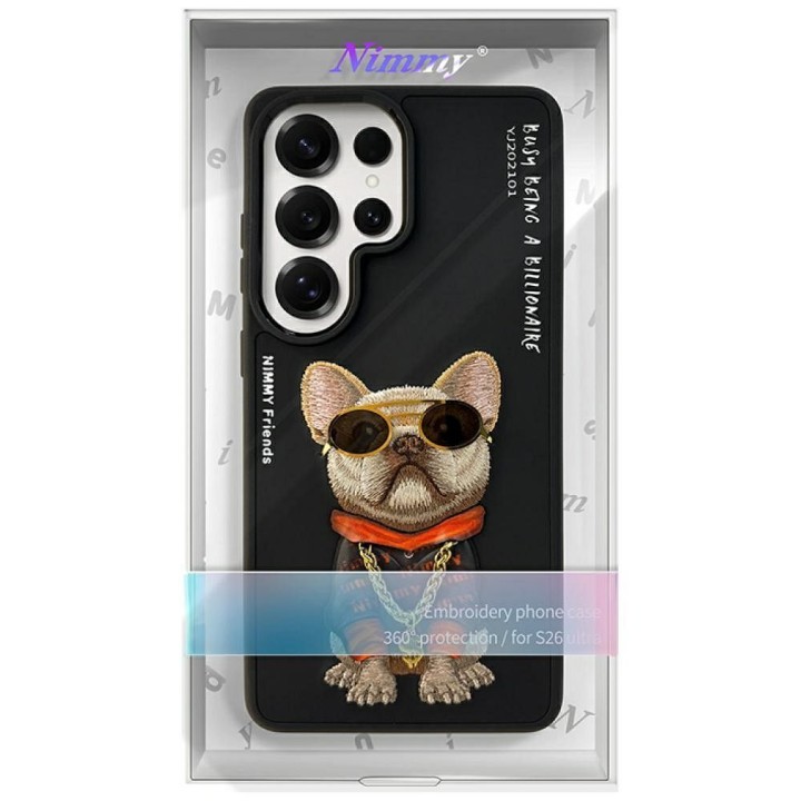 NIMMY case GLASSES COOL DOG for SAMSUNG S26 Ultra black