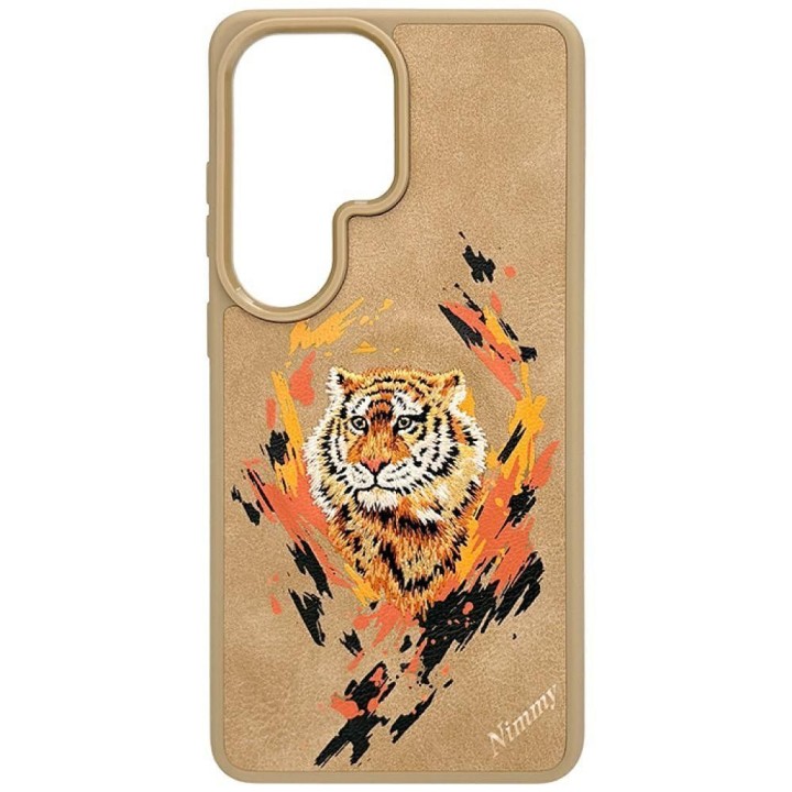 NIMMY case tiger compatible with MagSafe for SAMSUNG S26 Ultra light brown