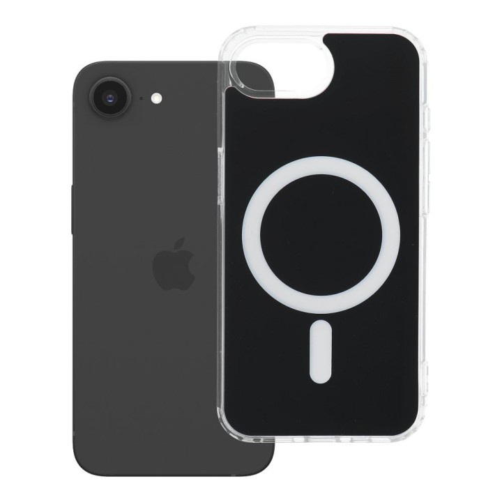 Чохол для iPhone 16e (SE4 2025) / 17e Clear Fusion Mag Cover сумісний із MagSafe чорний