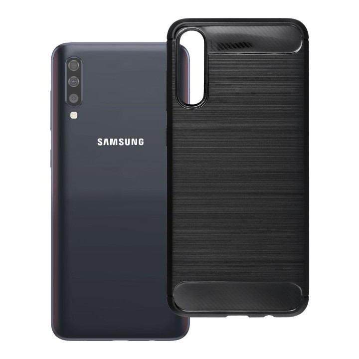 Чохол для Samsung A70 / A70s Carbon 2.0 чорний