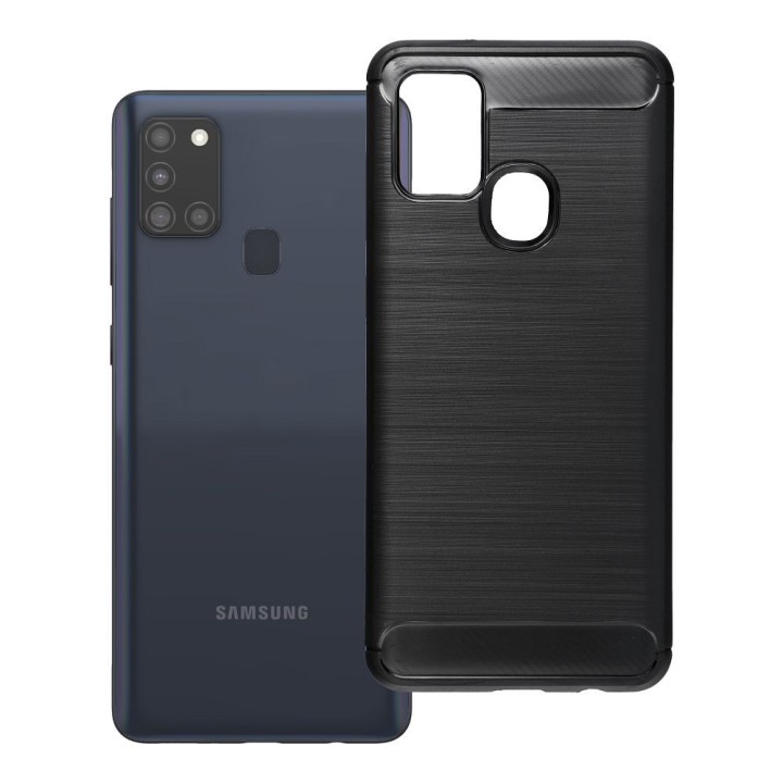 Чохол для Samsung A21S Carbon 2.0 чорний