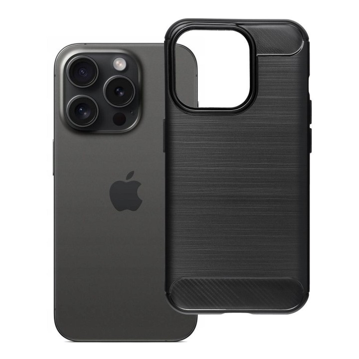 Чехол для iPhone 15 PRO Carbon 2.0 черный