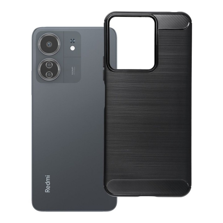 Case for Xiaomi Redmi 13C / POCO C65 Carbon 2.0 black