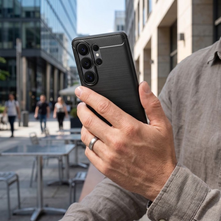 Чехол для Samsung Xcover 7 Carbon 2.0 черный