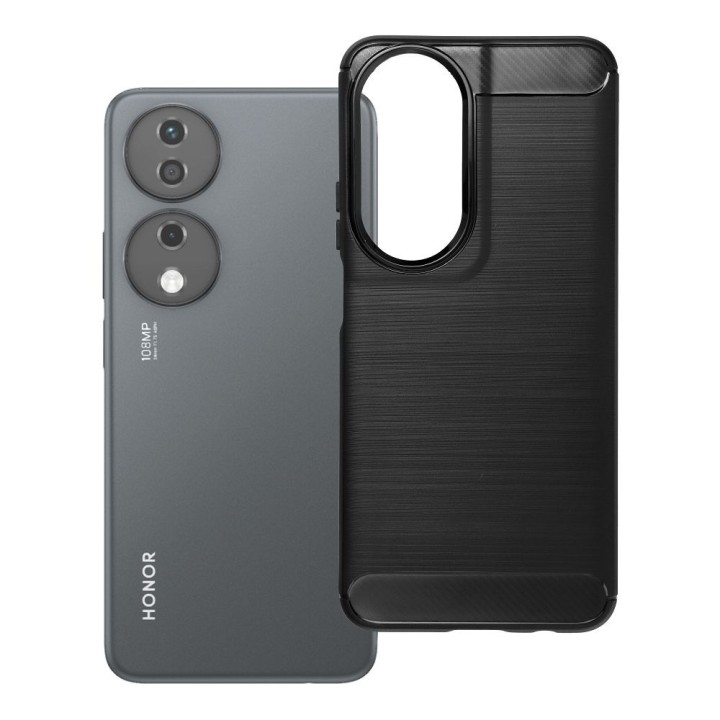 Чохол для Honor X7b Carbon 2.0 чорний