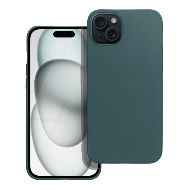 Чехол для iPhone 15 PLUS Matt темно-зеленый