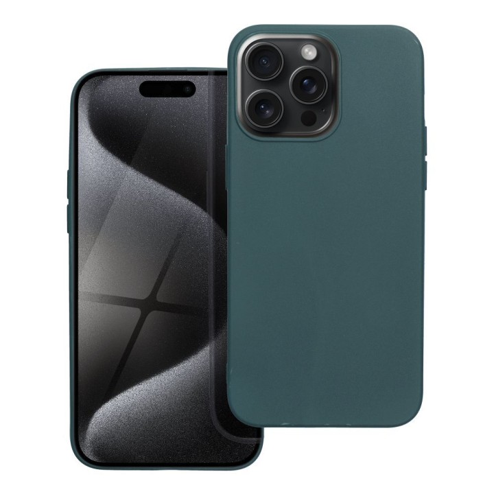 Чехол для iPhone 15 PRO MAX Matt темно-зеленый