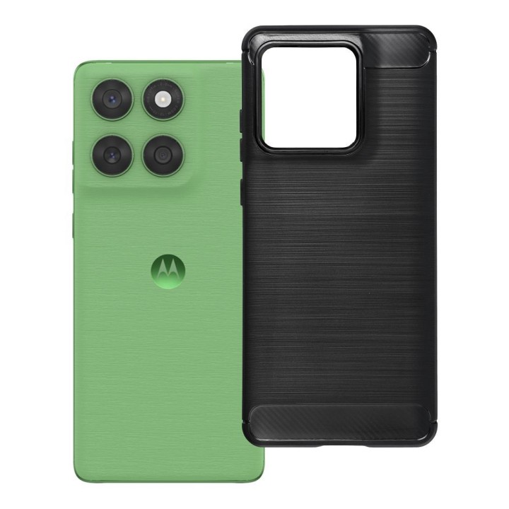 Чохол для Motorola EDGE 60 / 60 FUSION Carbon 2.0 чорний