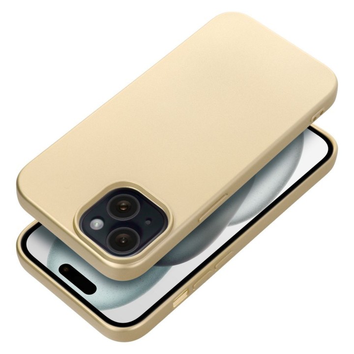 Case for iPhone 15 Metallic gold