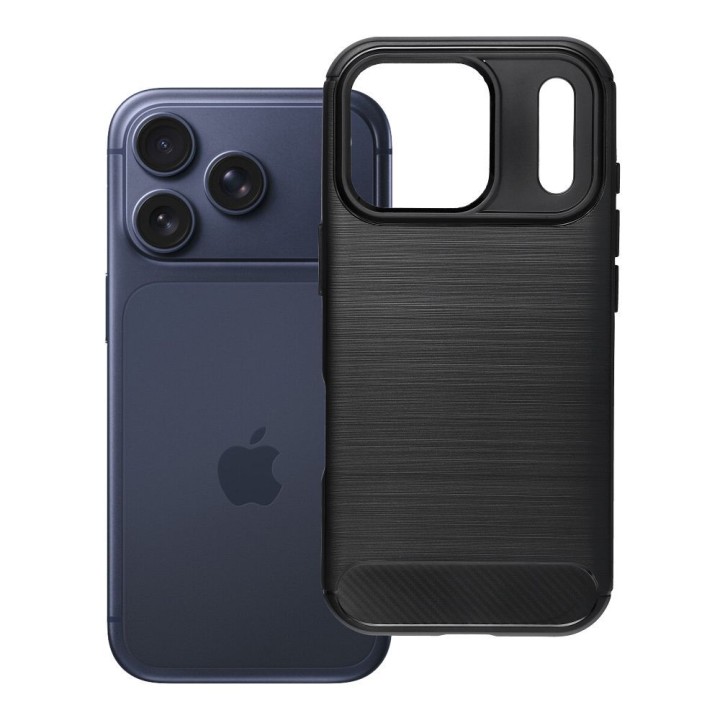 Case for iPhone 17 Pro / 18 Pro (low camera edge) Carbon 2.0 black
