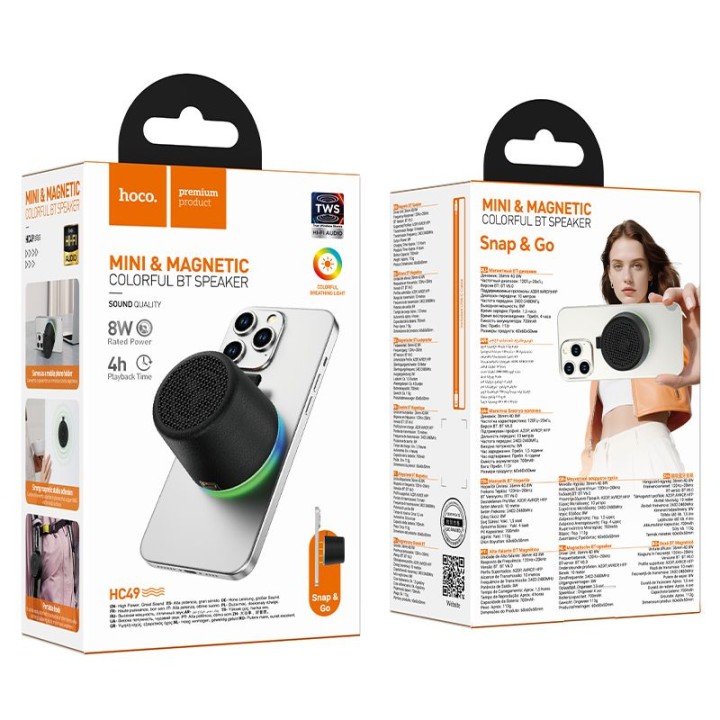 Speaker wireless 8W 4h Hoco HC49 black