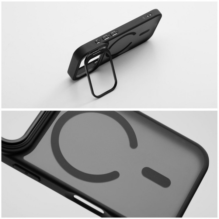 Case for iPhone 18 Pro / 17 Pro Forcell F-Protect Shadow Stand Premium MagSafe compatible black 0INT