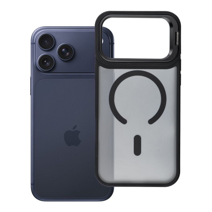 Case for iPhone 18 Pro Max / 17 Pro Max Forcell F-Protect Shadow Stand Premium compatible with MagSafe black 0INT