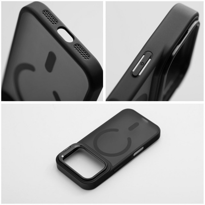 Case for iPhone 18 Pro Max / 17 Pro Max Forcell F-Protect Shadow Stand Premium compatible with MagSafe black 0INT