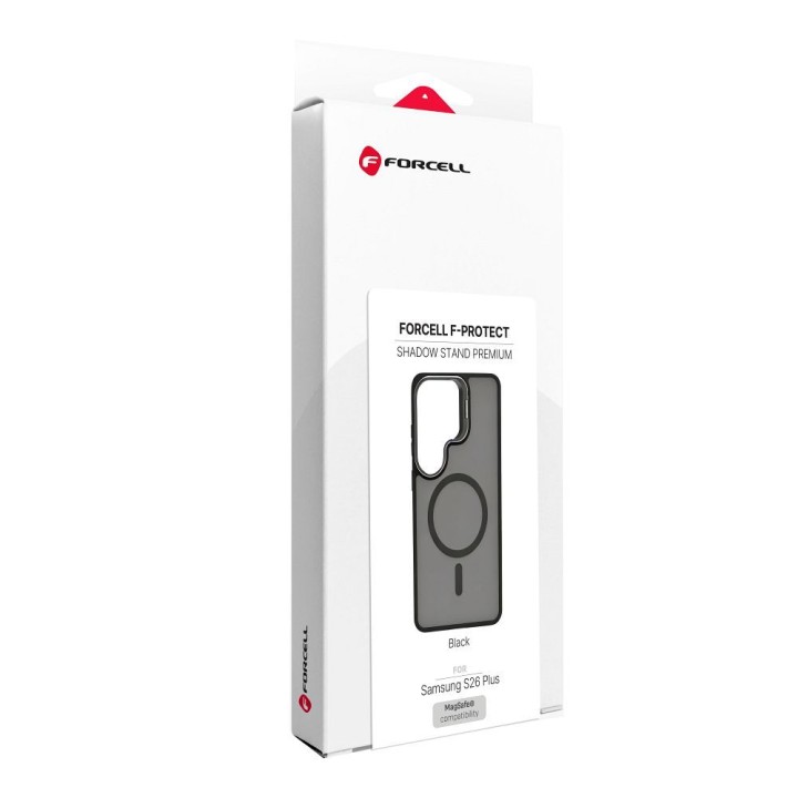 Case for Samsung S26 PLUS Forcell F-Protect Shadow Stand Premium compatible with MagSafe black 0INT