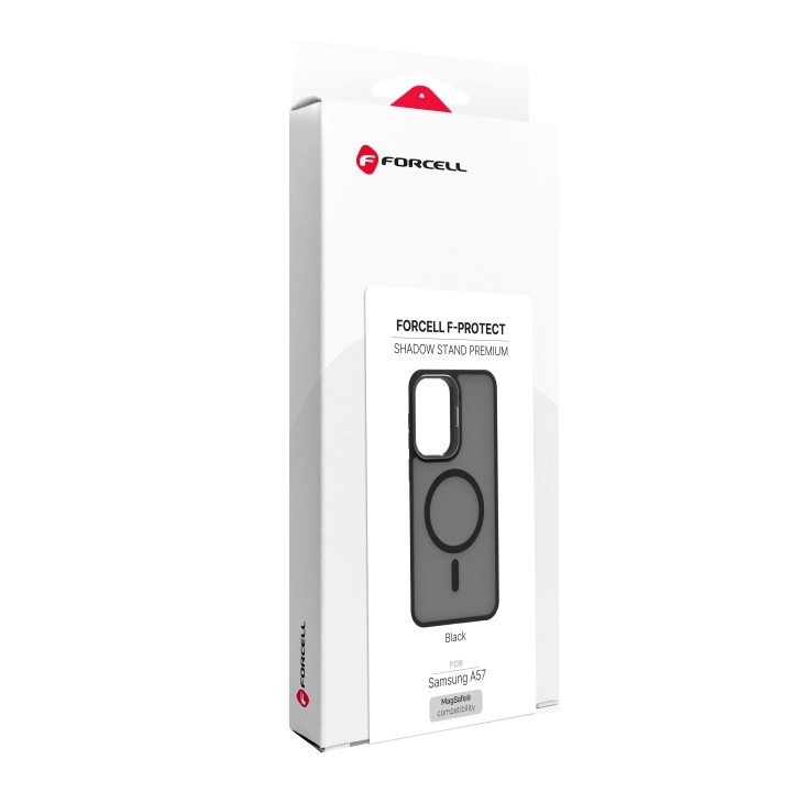 Чехол для Samsung A57 Forcell F-Protect Shadow Stand Premium совместимый с MagSafe черный 0INT
