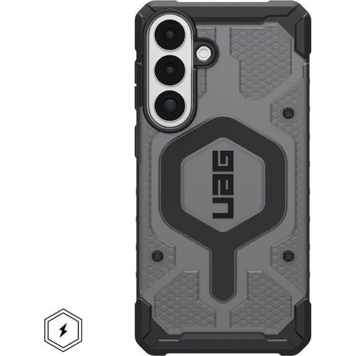 UAG Urban Armor Gear case PATHFINDER CLEAR MAGNET with built-in magnetic module for Samsung Galaxy S26 Plus ash black