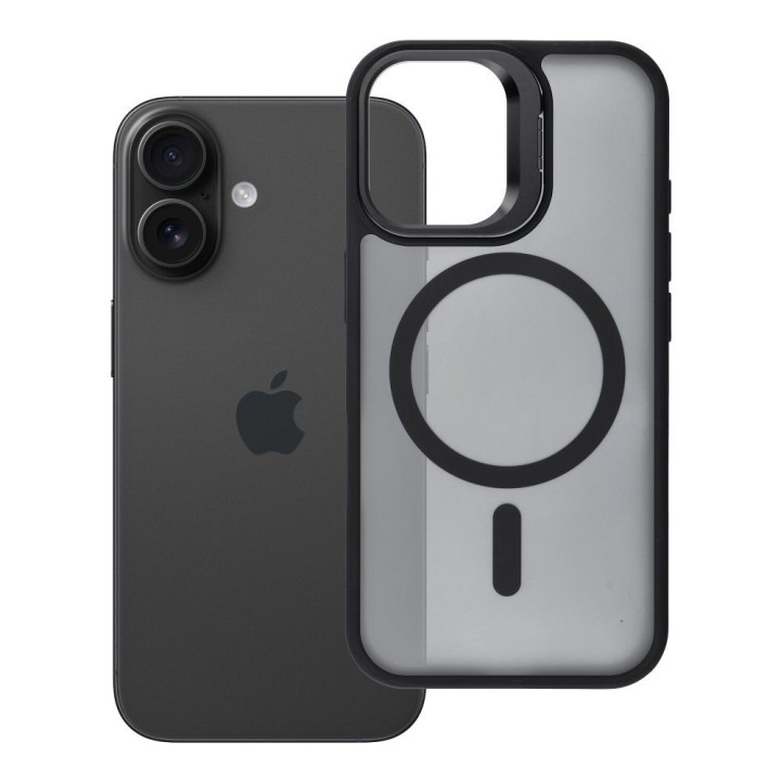 Case for iPhone 17 Forcell F-Protect Shadow Stand Premium MagSafe compatible black 0INT