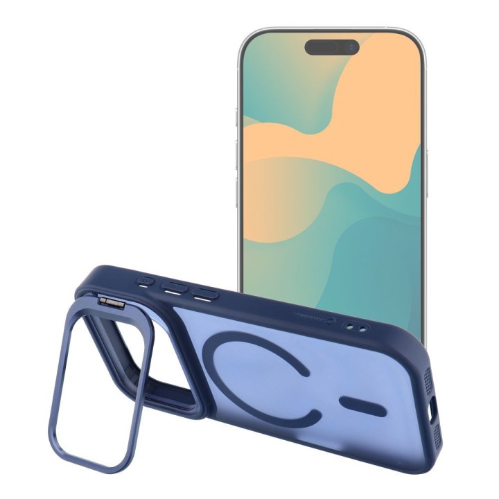 Чохол для iPhone 18 Pro Max / 17 Pro Max Forcell F-Protect Shadow Stand Premium сумісний із MagSafe темно-синій 0INT