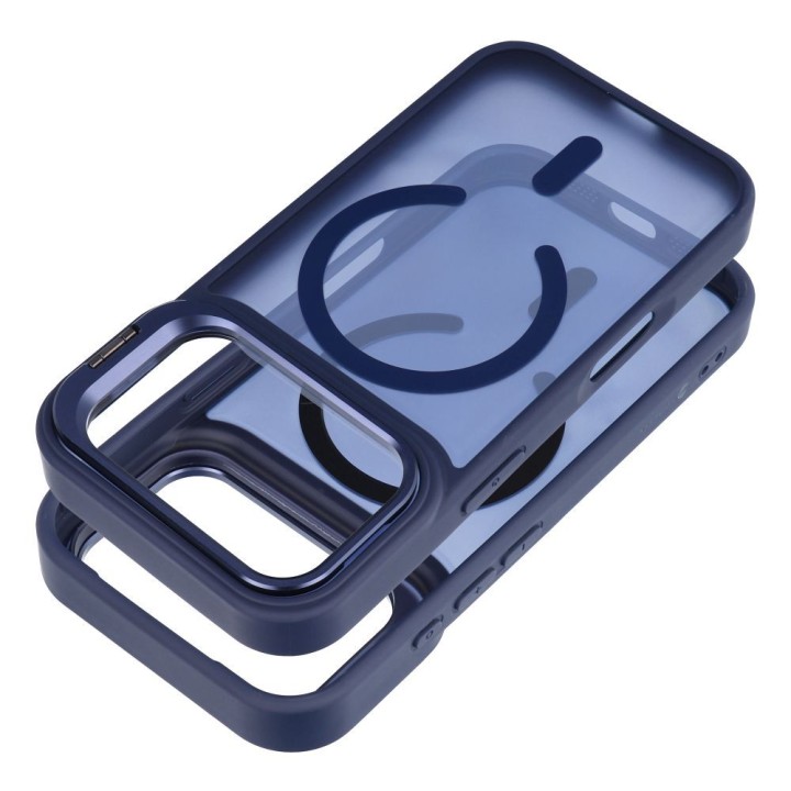 Case for iPhone 18 Pro Max / 17 Pro Max Forcell F-Protect Shadow Stand Premium MagSafe compatible navy blue 0INT