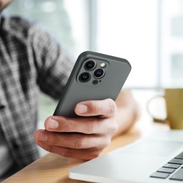Чехол для iPhone 15 PRO MAX Metallic серый